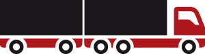 LKW mit Anhänger Icon